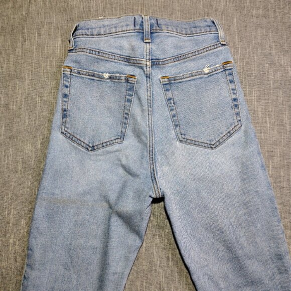 Abercrombie Fitch Jeans Womens Size 26x27 Distressed Ultra High Rise Straight - Picture 10 of 11